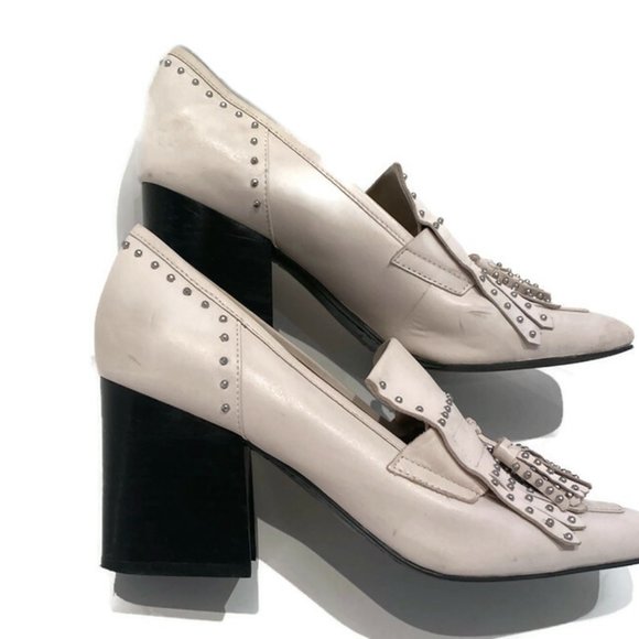 ❌SOLD❌ Marc Fisher Studded Loafers Sz8M - Picture 2 of 8
